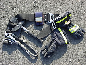 Toolbelt with gloves and tools
