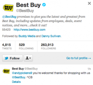 Best Buy Uses Twitter To Enhance Customer Service