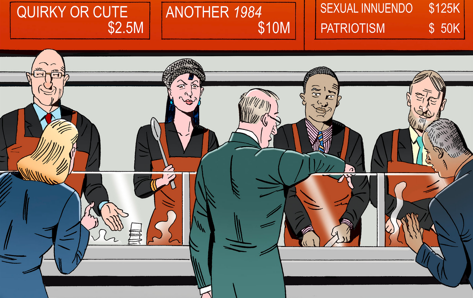 Welcome to the Super Bowl Commercial Store [Contently Comic]