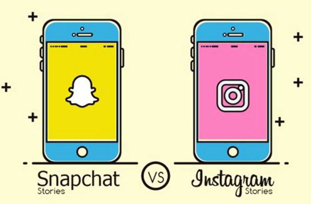 Instagram and Snapchat