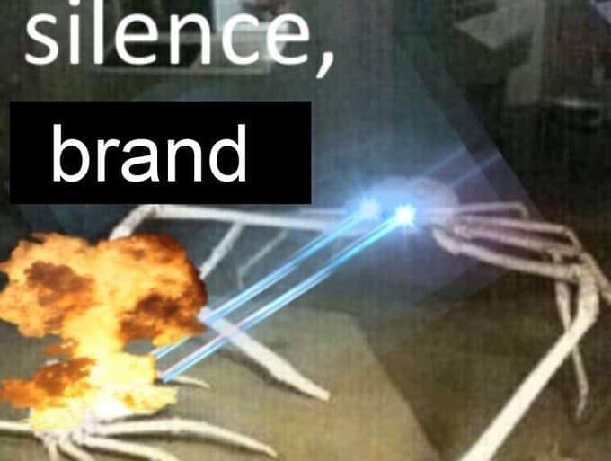 silence brand meme