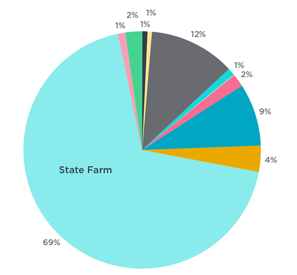 State Farm share of voice