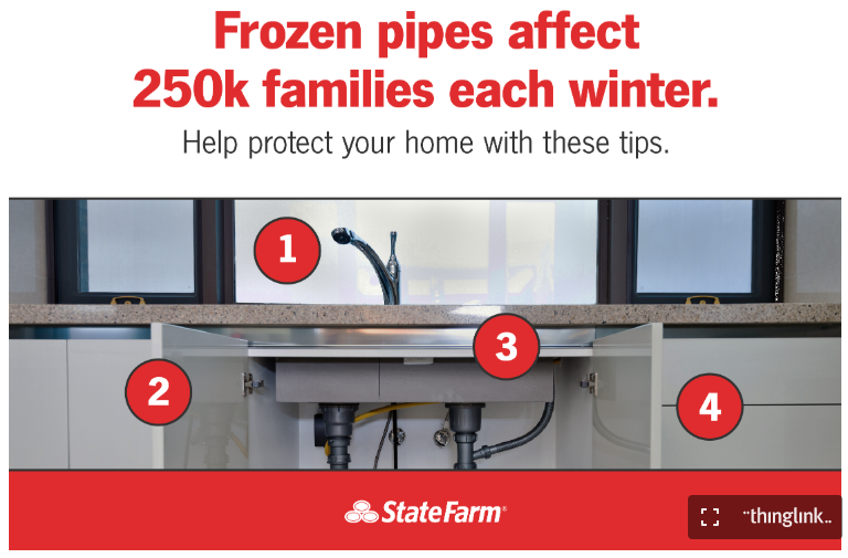 State Farm frozen pipes