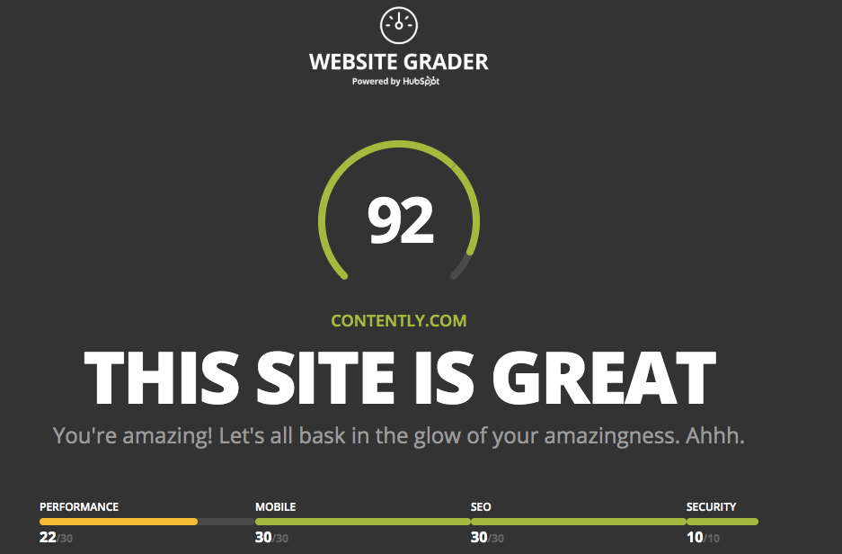 Website Grader tool