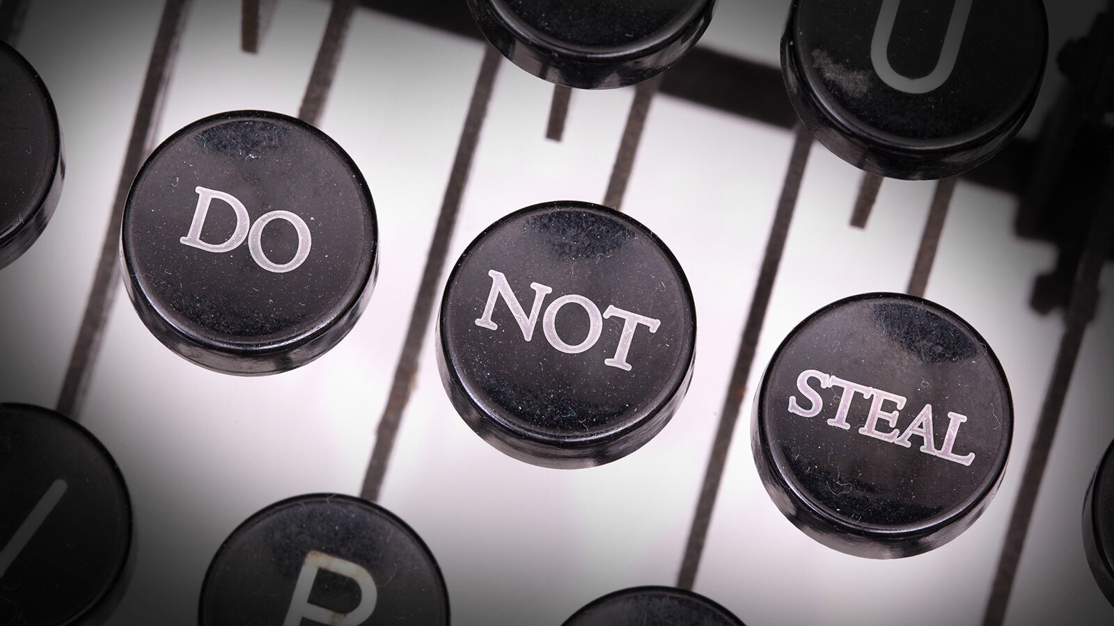 typewriter keys