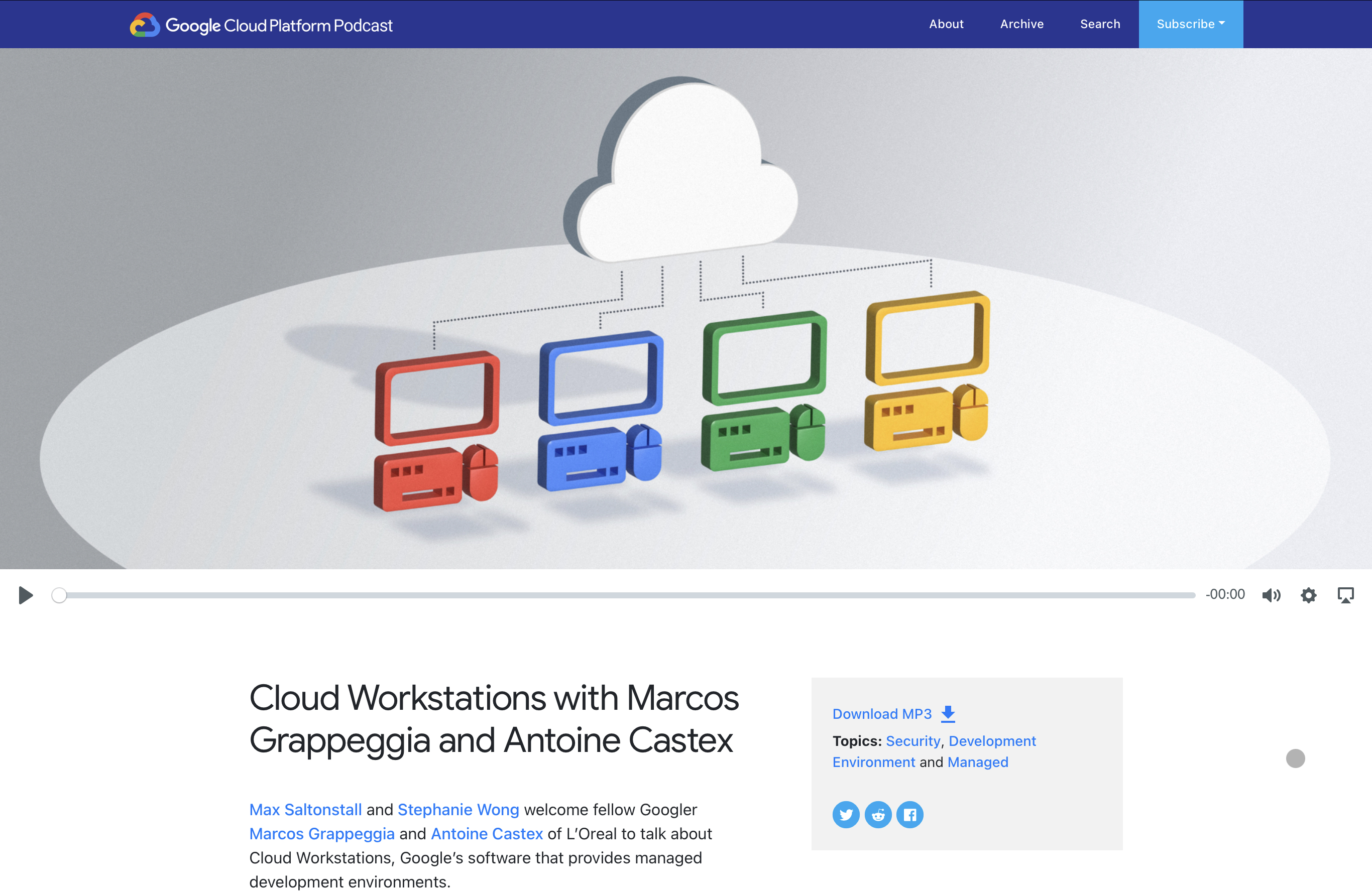 GCP: Cloud Workstations with Marcos Grappeggia and Antoine Castex