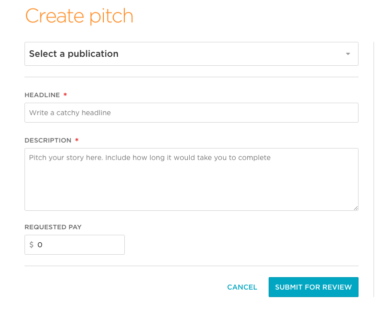 Create a pitch and ideate topics with Contently 
