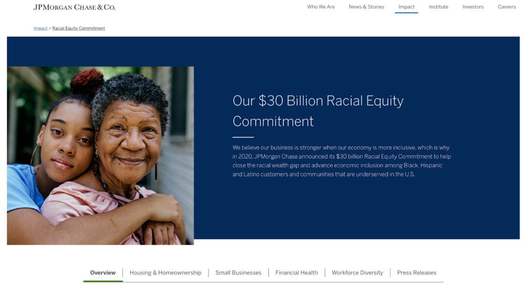 JPMorgan Chase racial equality